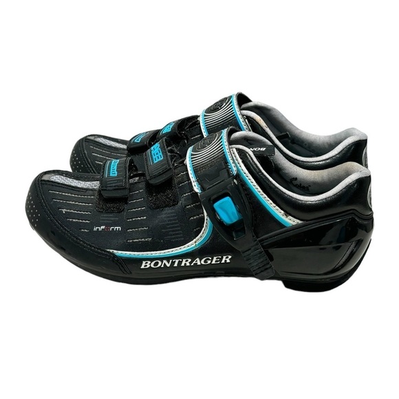 Bontrager Inform Women’s Black and Blue Race Road Biking Cycling Shoes Size 9.5 - Picture 3 of 11